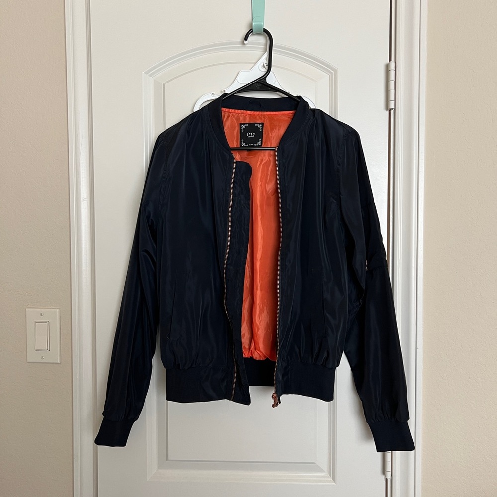 Dark Blue Women’s Bomber Jacket